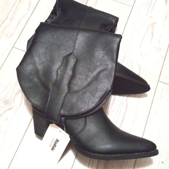 (RBC118) Rollda Cowboy Western Boots with Chunky Heel Sz 11 - Picture 5 of 12